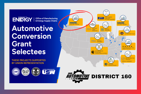 IAM Union District 160 Members to Benefit From Federal Grant to Sustain, Grow IAM Union Jobs in Washington State